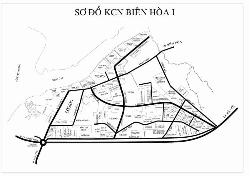 0 20 bản đồ quy hoạch khu công nghiệp Biên Hòa I