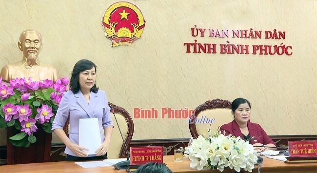 Phó bí thư Thường trực Tỉnh ủy, Chủ tịch HĐND tỉnh Huỳnh Thị Hằng